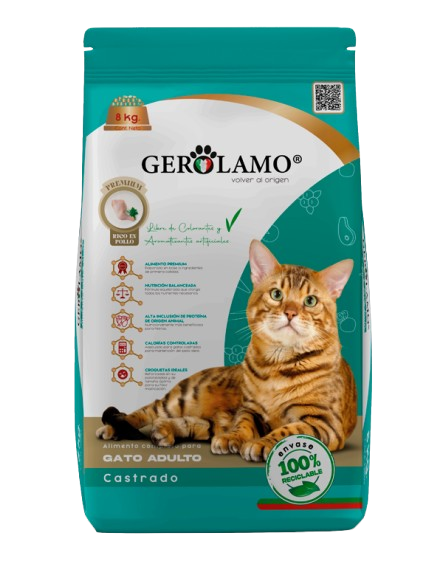 Alimento Gerolamo para Gato Adulto Castrado 8 kg - Imagen 2