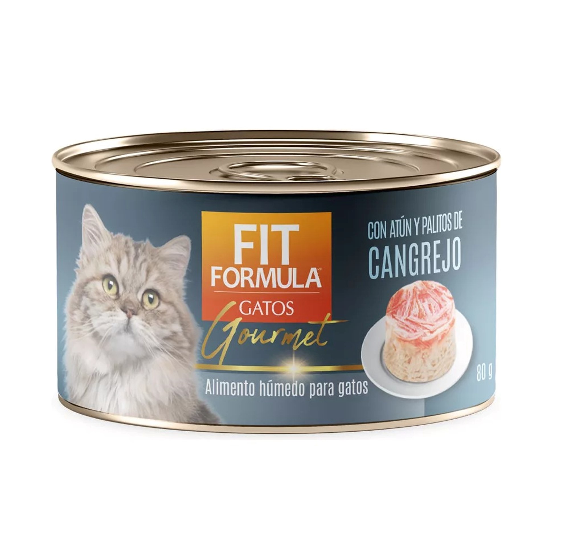 Alimento Húmedo Fit Formula Gourmet Atún con Palitos de Cangrejo 80 g