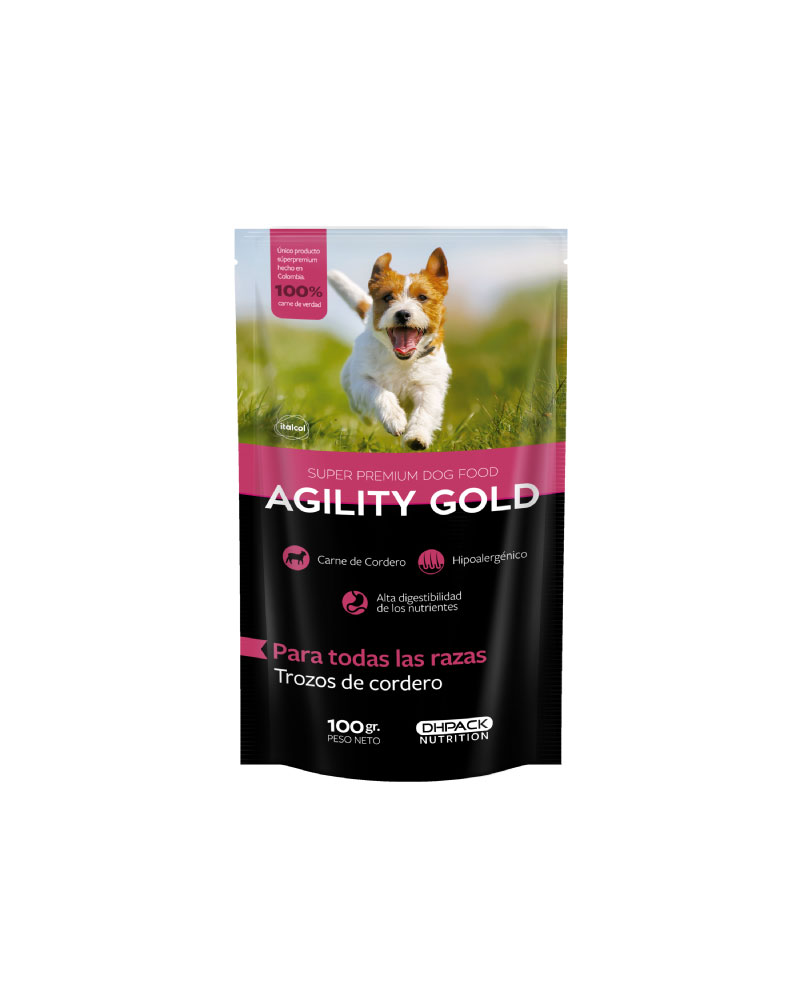 Agility Gold Pouche Trozos De Cordero 100 Gr