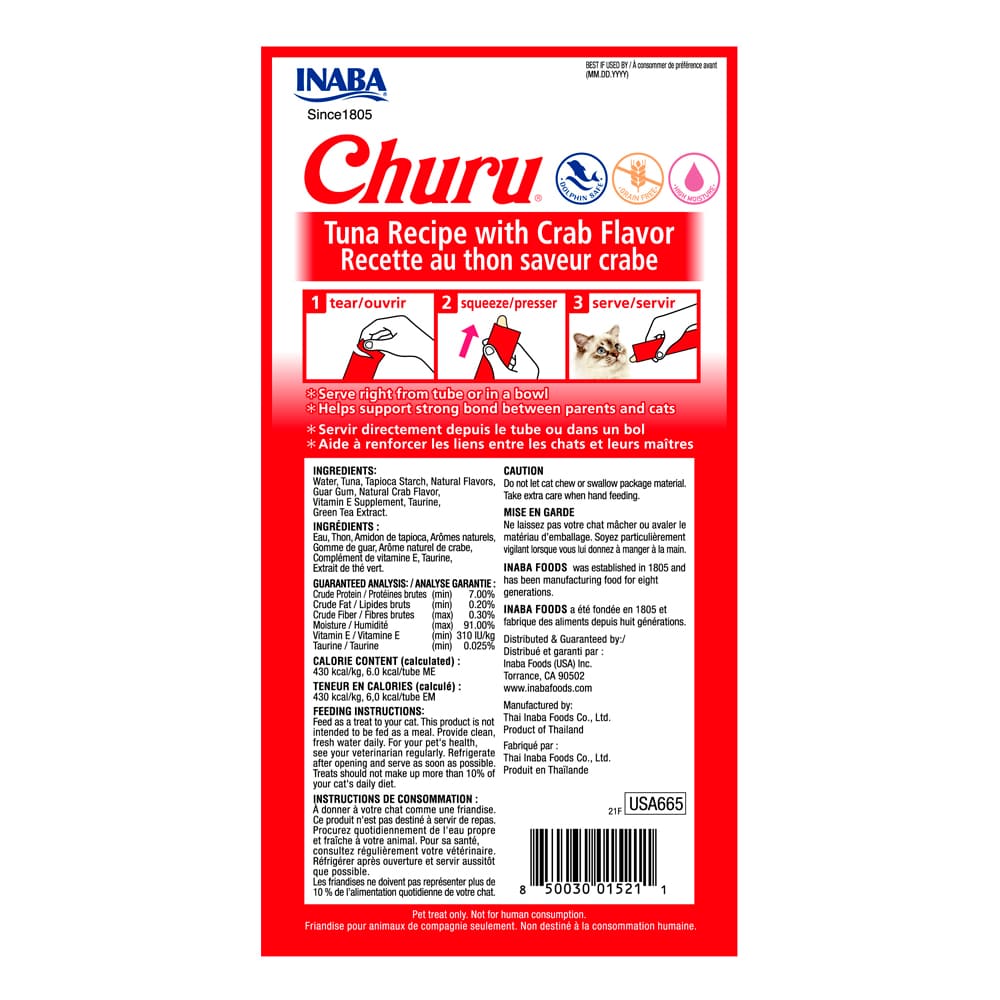 Churu Atún y Cangrejo Pack 6 Sobres de 56 g (665P) - Imagen 3