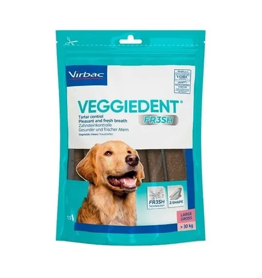 Veggiedent Fresh para Perros Grandes – 15 unidades