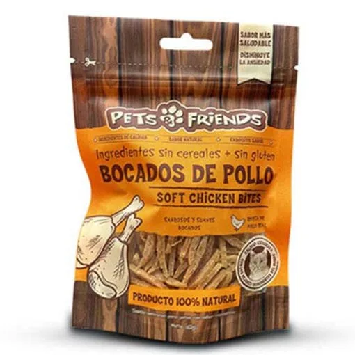 Snack Bocados de Pollo Para Gatos 65 g