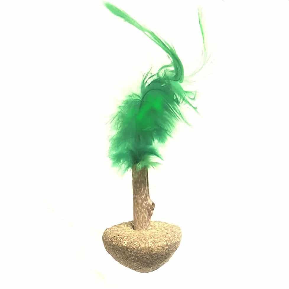 Juguete Porfiado de Catnip Prensado con Plumas