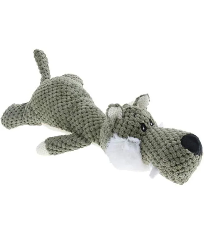 Juguete Peluche Lobo largo para Mascotas