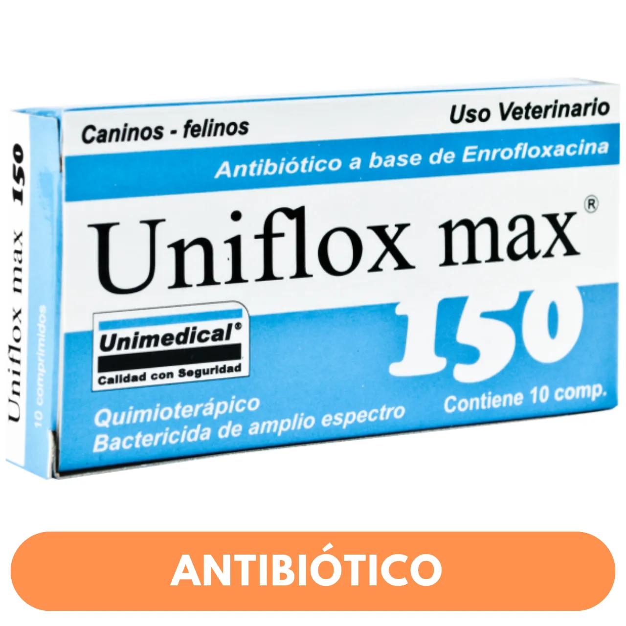 Uniflox Max 150mg 10 Comprimidos