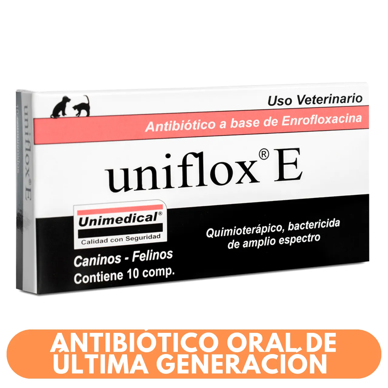 Uniflox E 10 Comprimidos – Antibiótico