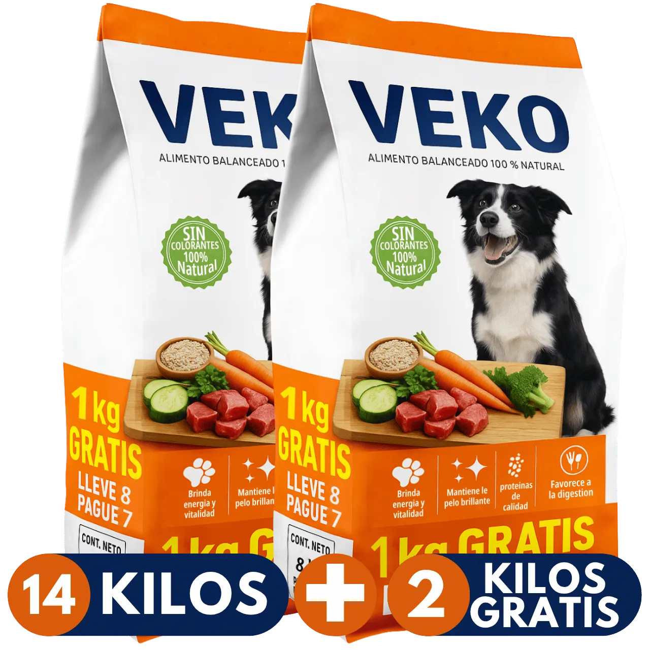 Combo Veko Perro Adulto 16 kg (2 BOLSAS)