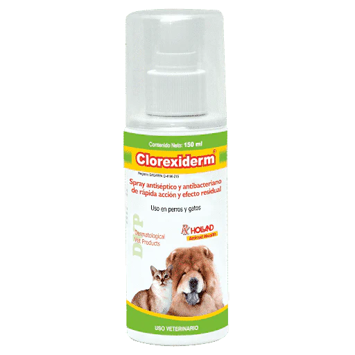 Holland Clorexiderm Max Spray para Perro/Gato, 150 ml