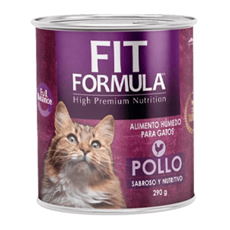 Fit Formula Lata Pollo Alimento Húmedo para Gatos 290 g