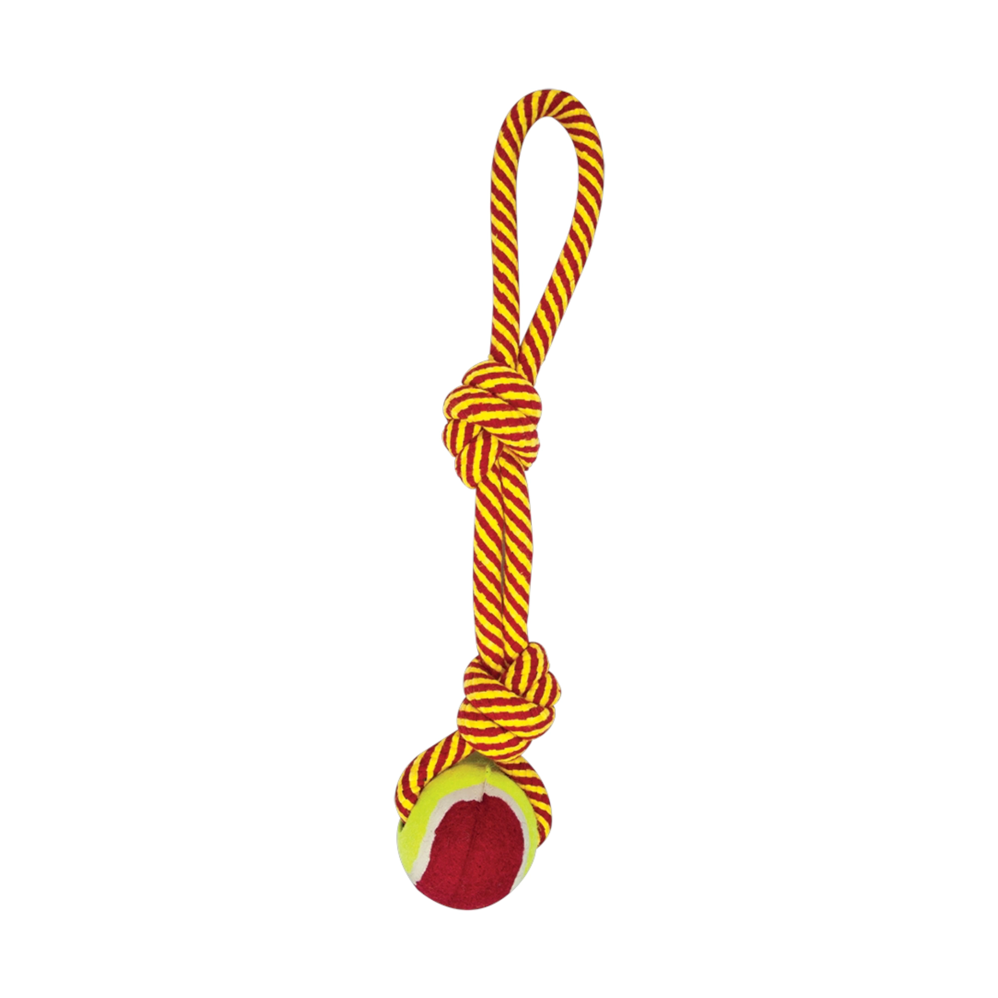 FL8531 Jaladera De Cuerda C/Dos Nudos Y Pelota 35cm