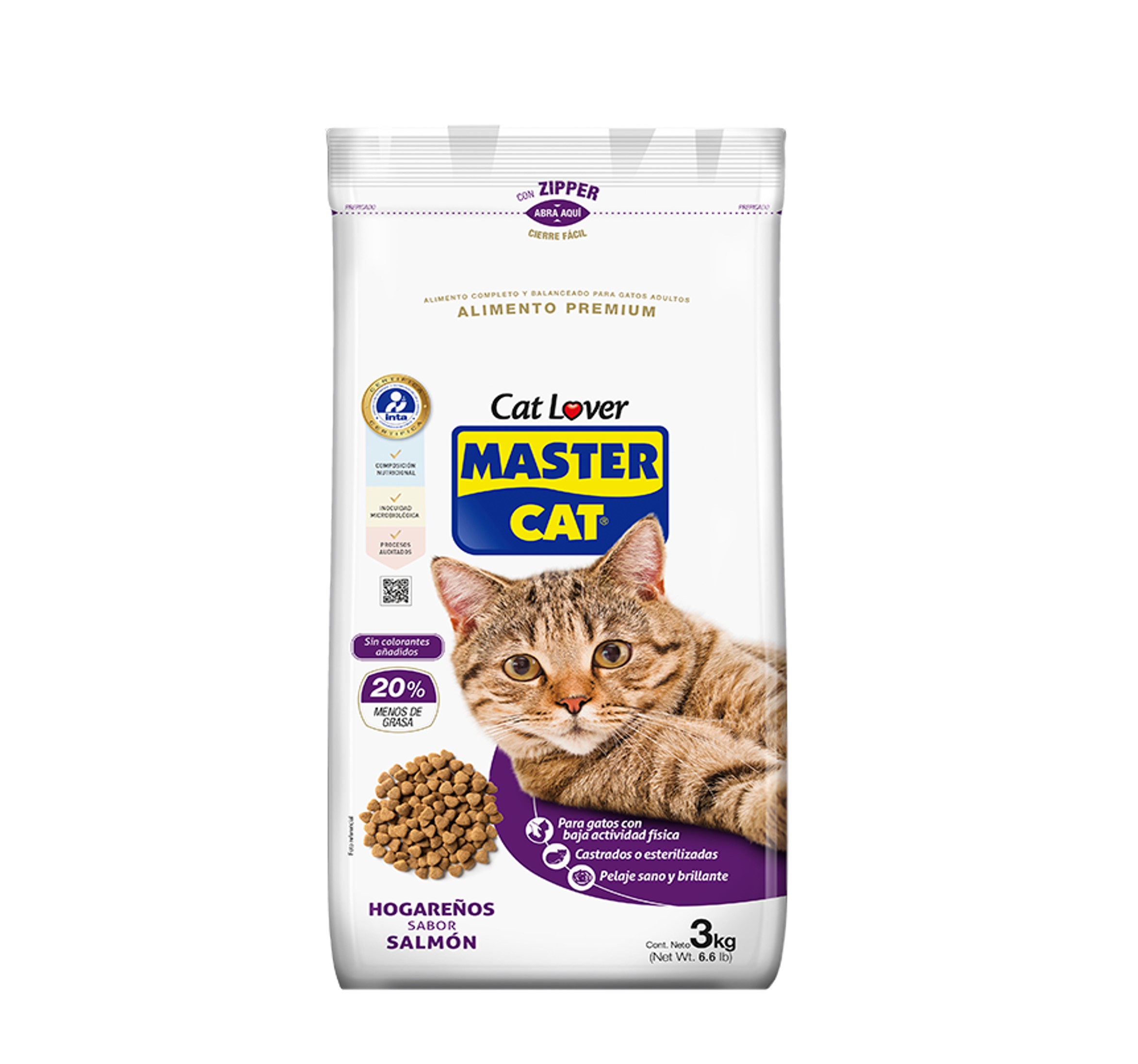 Alimento Master Cat Hogareños 3 kg