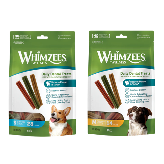 Whimzees Dental Stix – Snacks dentales para perros