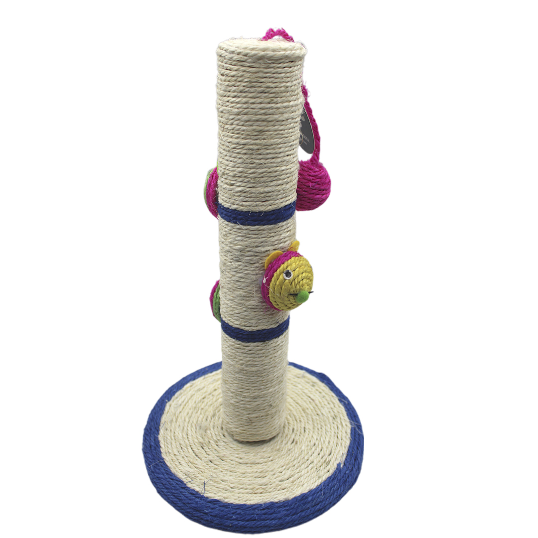 Rascador torre interactiva con Pompones para Gatos